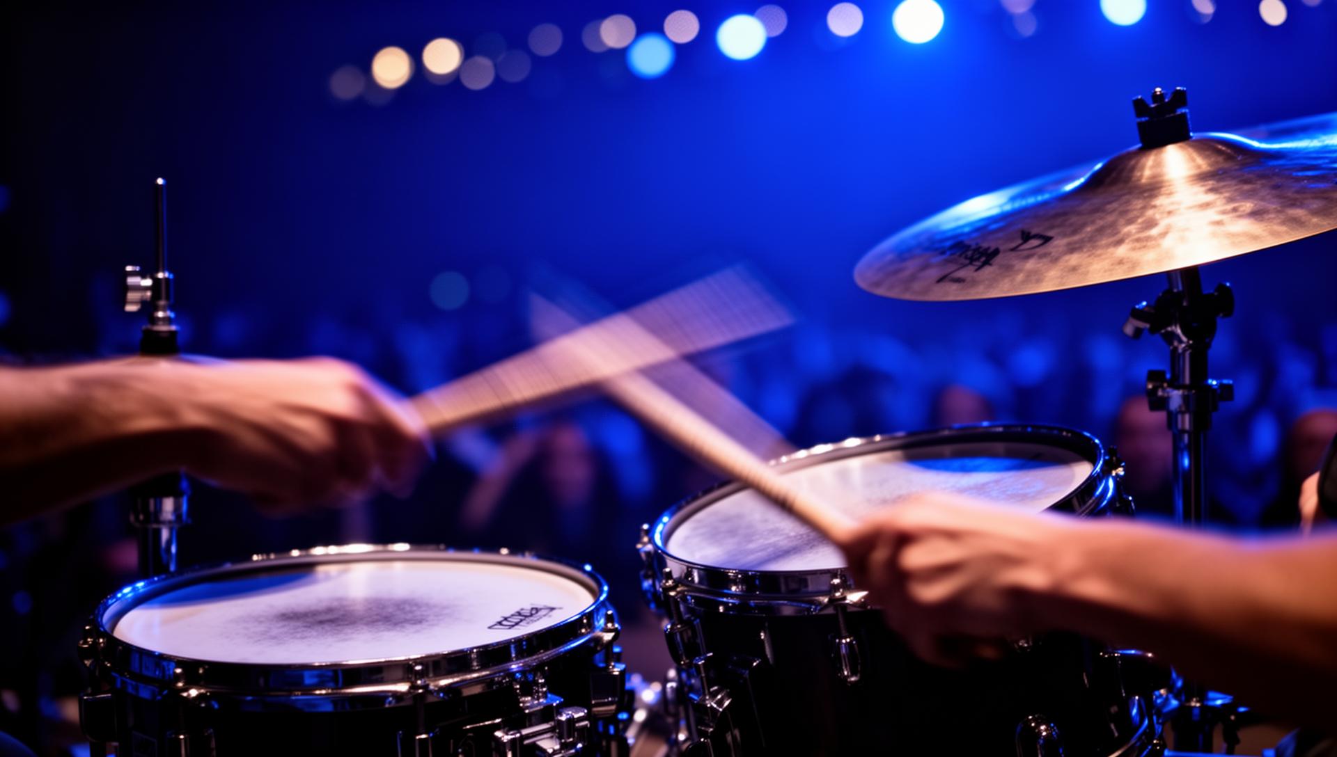 Aula de bateria na Feeling Music School